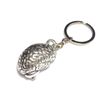 FizzyButton Gifts Silver Tone Brain Keyring Key Ring with Silver Tone Keychain