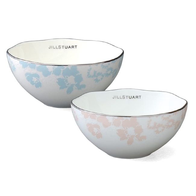 Narumi 97129-21969 Jill Stuart Bowl and Plate Set, 4.3 inches (11 cm), 2 Pattern Set, Stylish, Cute, Wedding Gift, Gift Box Included