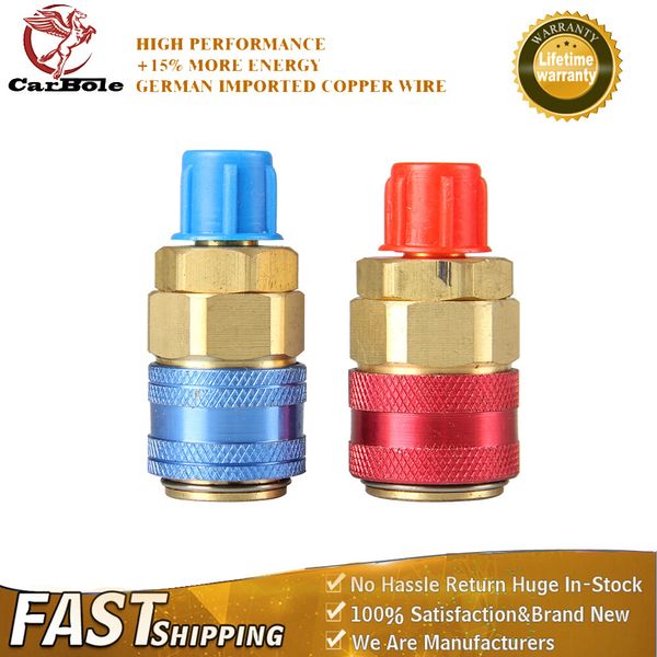 A/C Quick Coupler Adapter Car High & Low Side HVAC SAE Male Flare Fitting New