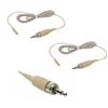2 OSP HS-09 Earset Mic Replacement Tan Cables with Sennheiser 3.5mm Plug Ends