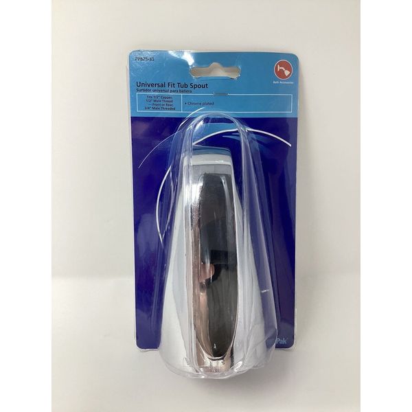 Plumb Pak PP825-33 Bathtub Spout Chrome Brand New