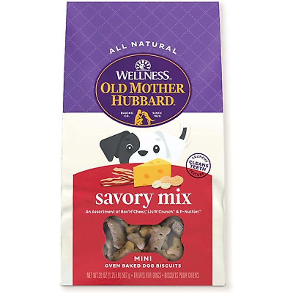 by Wellness Classic Savory Mix Natural Dog Treats, Crunchy Oven-Baked Biscuits,