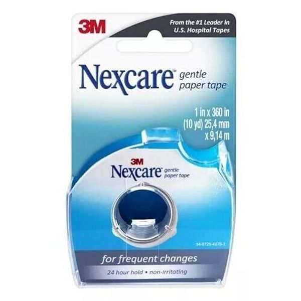 Nexcare Gentle Paper Tape Dispenser Medical Paper Tape Secures Dressings and ...