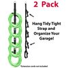 Tidy Tight 2 Pack Organization System for Garage. Hang Extension Cords, Hoses, Rope, String Lights.