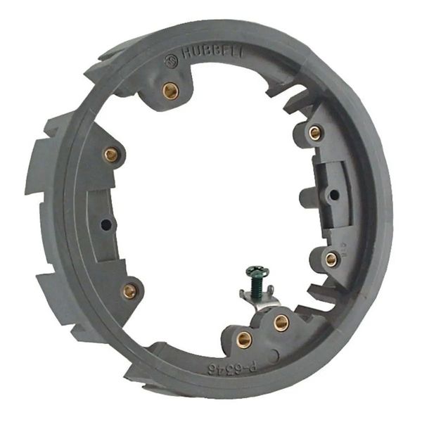 RACO 6244 Round Floor Box Non-Metallic Adapter Ring, Gray Finish