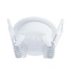 Construct Pro Speedy’Z Mini Spring-Lock Cable Pass-Through Port – White, 1.5” Outer / 1” Inner Diameter