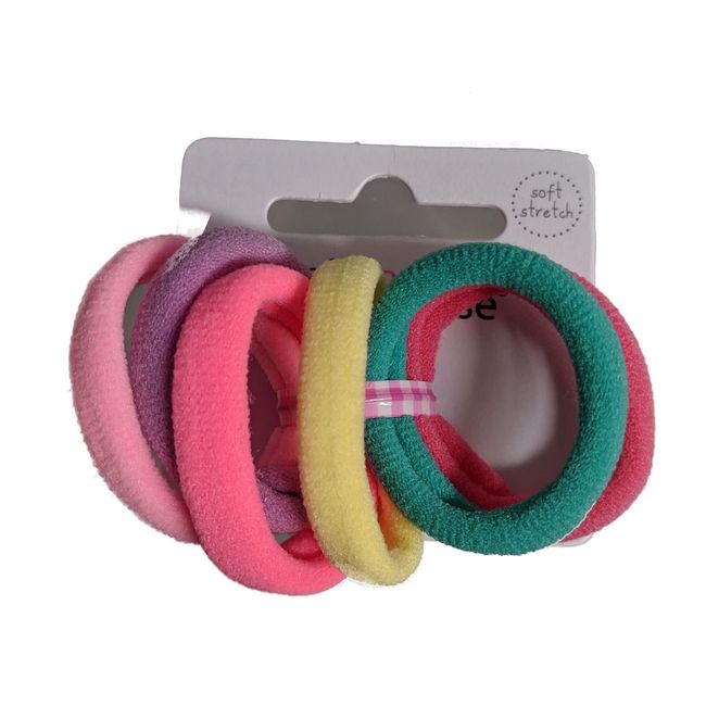 Mini Small Pastel Jersey Endless Snag Free Hair Bobbles Elastics for Women Girls by Glitz4Girlz