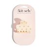 Kitsch Recycled Plastic Rhinestone Medium Puffy Claw Clip 1pc- Ivory