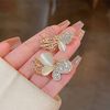 BetterJonny Hair Clip, Set of 3, Mini Hairpin, Bangs Clip, Barrette, Butterfly Hair Ornament, Korean Fashion, Cute, Women's Hairpin, Rhinestone, Hair Accessory