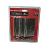 Everbilt 4 in Satin Nickel Square Corner Security Door Hinges - Value 12 Pack
