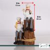 Set of 2 Chef Kitchen Décor Shelf Sitters with Long Legs - Bread & Wine