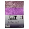 John Next door - Craft Artist A4 Glitter Card - Pinks Waterfall