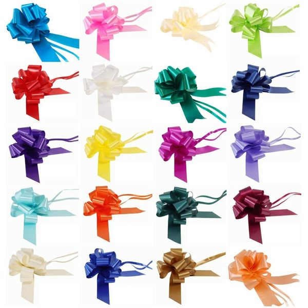 HoitoDeals 30mm Pull Bows Poly Ribbon Wedding Car Decor For Hamper Present Gift Decoration