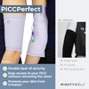 Mighty Well PICCPerfect PICC Line Cover: Soft Touch Double Layer PICC Line Arm Cover | Solid Blush, Medium