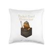 Pocket Sized Protector Bearded Dragon Reptile Chest Throw Pillow
