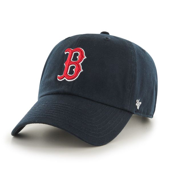 MLB Boston Red Sox Men's '47 Brand Home Clean Up Cap, Navy, One-Size (For Adults)