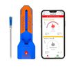 BBQOVN WiFi Bluetooth Wireless Meat Thermometer, 7 Sensors, Blue