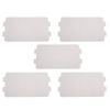 Gorgeri 5PCS Microwave Oven Mica Plate Sheet Replacement Repairing Accessory(Silver)