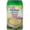 Gerber Baby Cereal, Organic Oatmeal, 8 Ounce