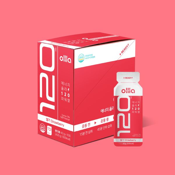 Ola 120 Sports Energy Gel Power Gel Strawberry Flavor