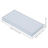 Glass Rectangle Nail Art Palettes, Manicures Color Mixing Makeup Blending DIY Tools