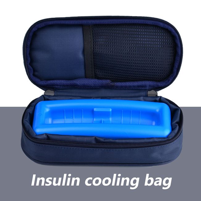 Insulin Cooler Travel Case Diabetic Medication Cooler Ice Packs Insulation Liner