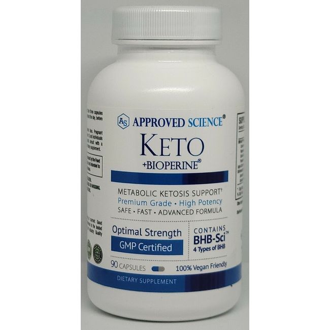 Approved Science Keto Metabolic Ketosis Support 90 Capsules New & Sealed 08/2025