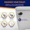 UpperHome Toilet Handle Replacement (Black Finish, Front Mount)