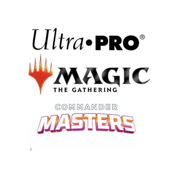 Ultra PRO - Commander Masters White Stitched Card Playmat for Magic: The Gathering ft. Pop Art Collage, Protect Your Gaming and Collectible Cards During Gameplay, Use as Oversized Mouse Pad, Desk Mat