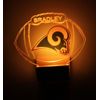 St. Louis Rams NFL Night Light Personalize LED Plug In, With Dusk to Dawn Sensor