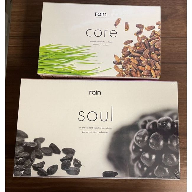 Rain International CORE & SOUL Pure Wellness - 30 Packets EACH - 10/2024 - NIB!