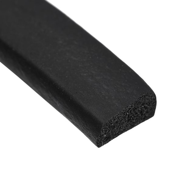 sourcing map EPDM Foam Rubber Seal Strip, Weather Stripping for Door and Window, Sliding Door, Sound Proof Soundproofing Door Seal, 0.39" Wide x 39.37" Long x 0.19" Thick, Black