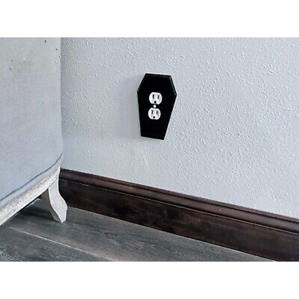 Gothic Halloween Coffin Outlet Cover Plate