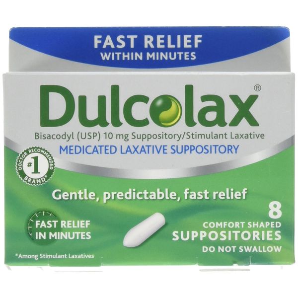 DULCOLAX SUPPOS 10 MG 8