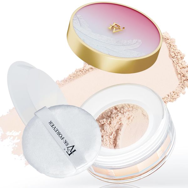 FV Loose Setting Powder, Transparent Fixing Powder, Ölkontrolle Baking Powder für alle Hauttypen, Mattierend Face Puder Makeup, Porenverfeinernd und Langanhaltend, 10g (Translucent)