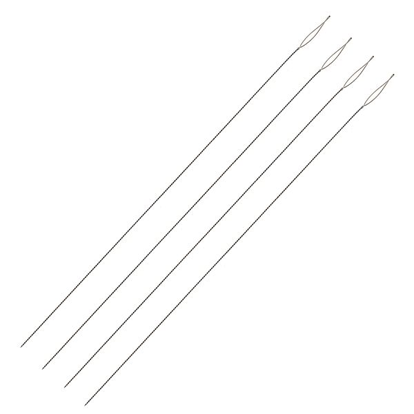 The Beadsmith Basic Elements Collapsible Eye Needles – 5 Inch Long – Flexible Twisted Wire – Large Eye, Easy to Thread – 4 Extra Heavy Needles