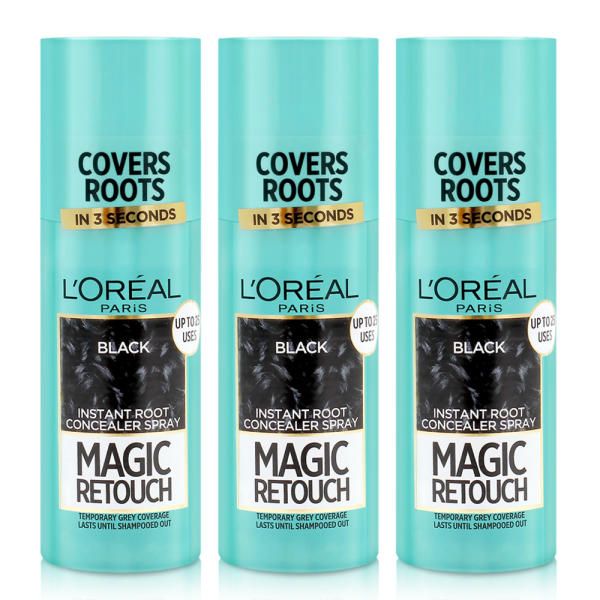 L&#39;Oréal Paris Magic Retouch Le Noir (Black) 75ml x 3