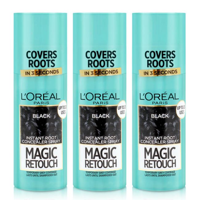 L&#39;Oréal Paris Magic Retouch Le Noir (Black) 75ml x 3