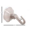 5 x Suction Hooks Lever SNAP ON Type White Plastic 50MM 2 INCH