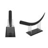 Large Eyelash Model Display for Training, False Lashes Demonstration Tools with Plastic Stand, 300X Magnification Effect, Flat Bottom Design, Suitable for Eyelash Extensions
