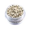 Kullke Nano Micro Rings Micro Beads Nano Beads Hair Rings Nano Beads Without Silicone Lined for Extensions Nano Extensions Beads Rings(500PCS, 13 Light Blond)