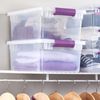 Sterilite 15 Qt. Plastic Stackable Storage Container with Lid, Clear (12 Pack) 