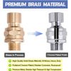 Shower Head Swivel Ball Adapter Brass Adjustable Shower Arm Connector Universal