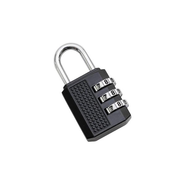 HMF 3506-02 Combination Padlock 3 Digit 5 x 3 x 1 cm Black