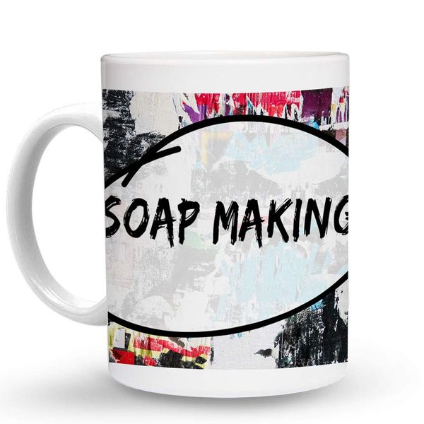 Makoroni - SOAP MAKING Hobby 6 oz Ceramic Espresso Shot Mug/Cup Design#67