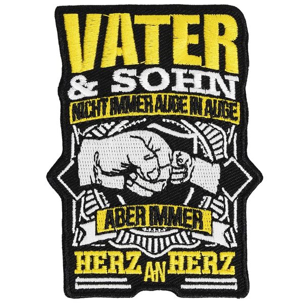 Spaß Kostet Aufnäher Aufbügler Patch Vater und Sohn