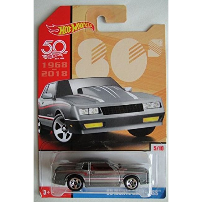 Hot Wheels 80s, Gray '86 Monte Carlo SS 5/10 50TH Anniversary