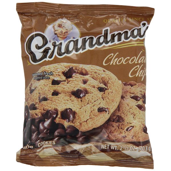 Grandma's Chocolate Chip Cookies - 33 Pks - Total 66 Cookies