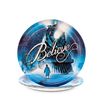 Silver Buffalo Polar Express Train Arrival 9-Inch Paper Plates Tableware Set, Blue