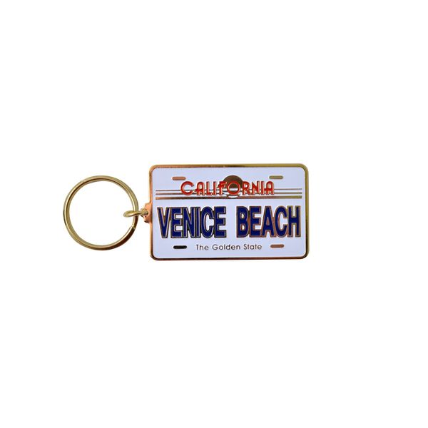 Gift House Venice Beach License Plate Keychain
